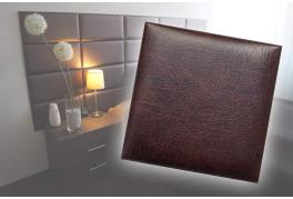 Декоративен панел от изкуствена кожа 25х25cm 80226 КАФЯВ