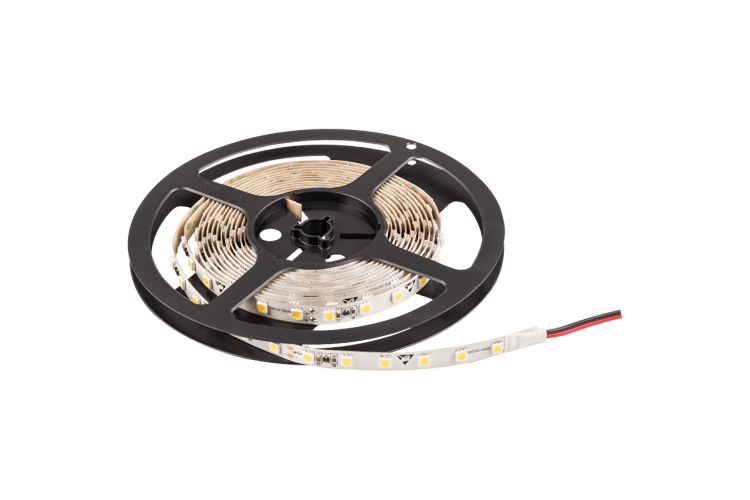 Професионална LED лента със стабилизатор на ток топло бяла 5м  24V DC 120° 14.4W/m Warm White SMD 5050