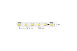 Професионална LED лента със стабилизатор на ток топло бяла 5м  24V DC 120° 14.4W/m Warm White SMD 5050