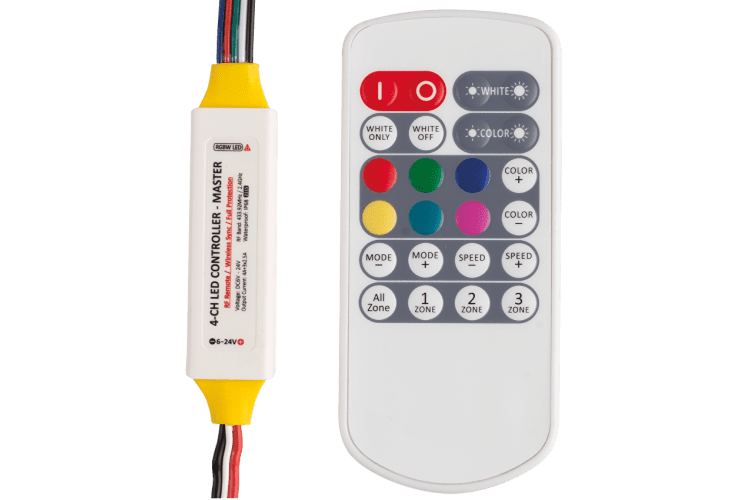 Професионален RF контролер за RGBW LED осветление, MASTER, IP68  6-24V DC  276W(24V)