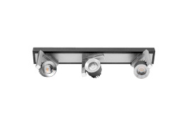 LED спот осв. тяло 3х5W, 2700K  за стена графит