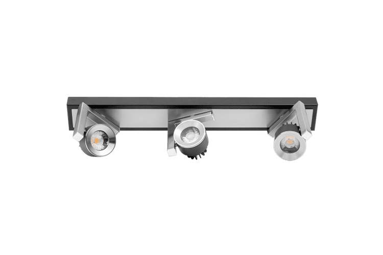 LED спот осв. тяло 3х5W, 2700K  за стена графит