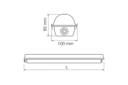 LED индустр. осв. тяло PC 1.5m без платка 220V-240V AC 54W LED индустр. осв. тяло PC 1.5m без платка 220V-240V AC 54W