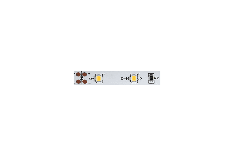 LED лента бяла 5м  12V DC 120° 4.8W/m White SMD 2835