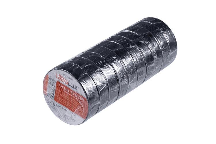 PVC изолационна лента 20м/ролка 19mm x 0.15mm x 20m черна PVC изолационна лента 20м/ролка 19mm x 0.15mm x 20m черна