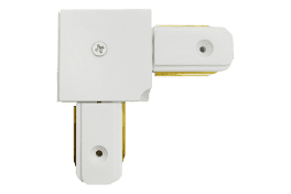 Ъглов конектор, 2 пина, бял  220V-240V AC  1000W