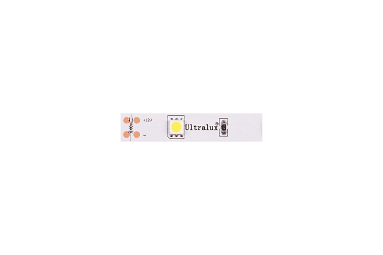 LED лента бяла 5м  12V DC 120° 7.2W/m White SMD 5050