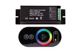 RF Touch контролер за RGB LED осветление, 18A 12-24V DC 216W RF Touch контролер за RGB LED осветление, 18A 12-24V DC 216W